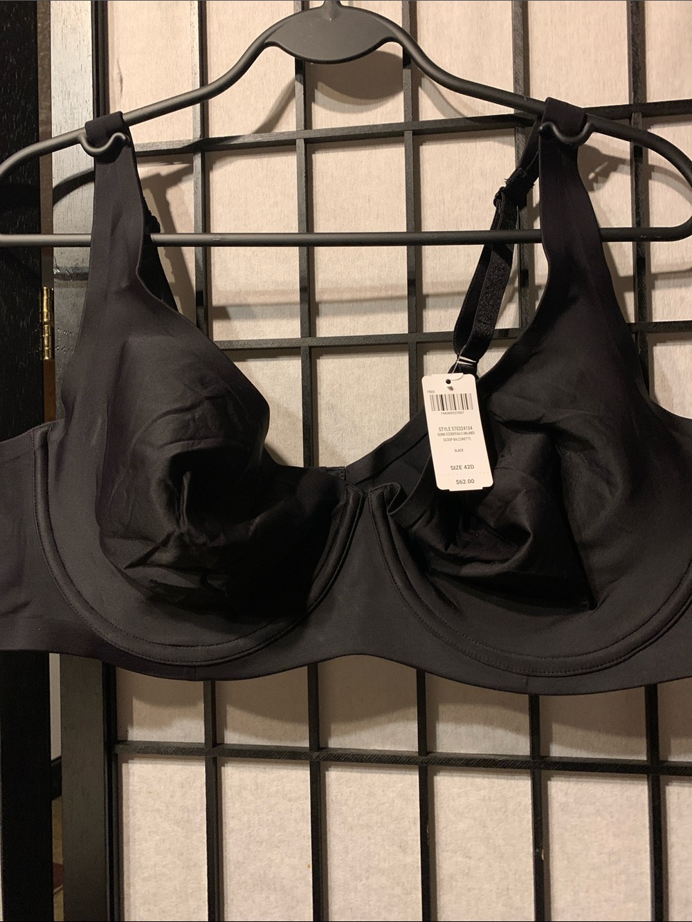 Soma Black Full Coverage Underwire Bra Size 42D